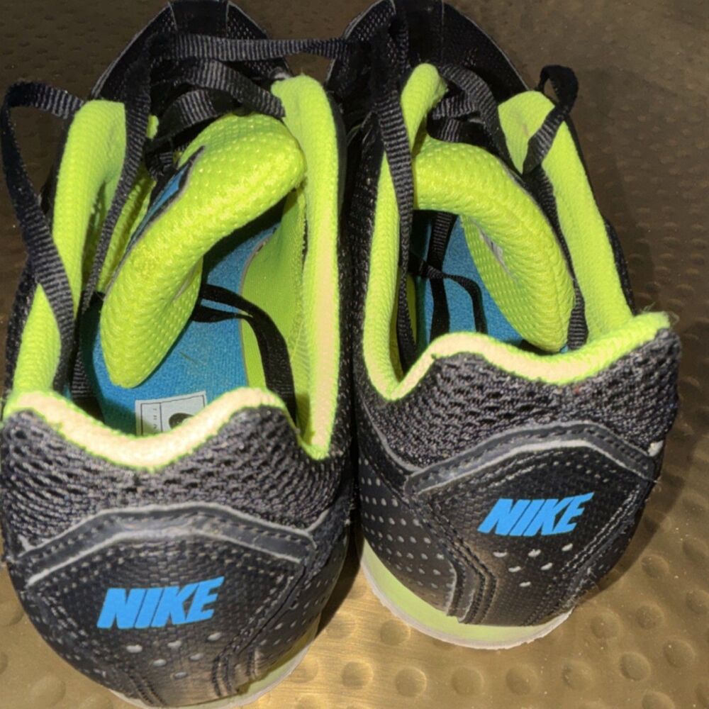 Nike Rival MD Track Spike Running Shoes Black Blue Yellow size 11 - Picture 7 of 11